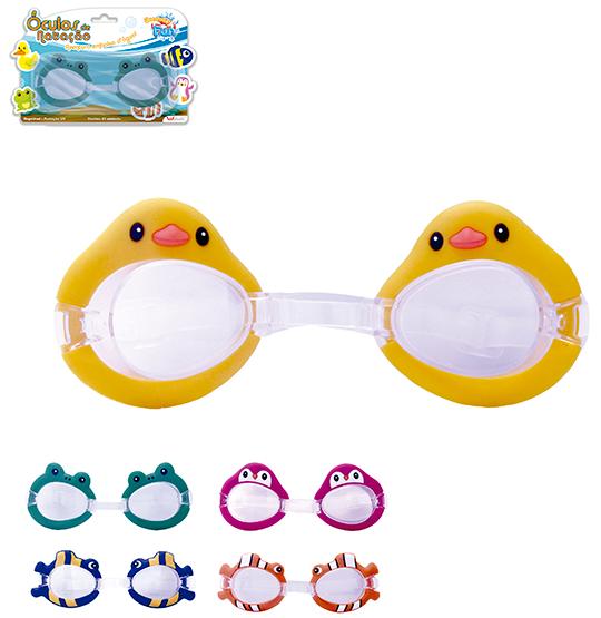 OCULOS DE NATACAO INFANTIL ANIMAIS 16CM