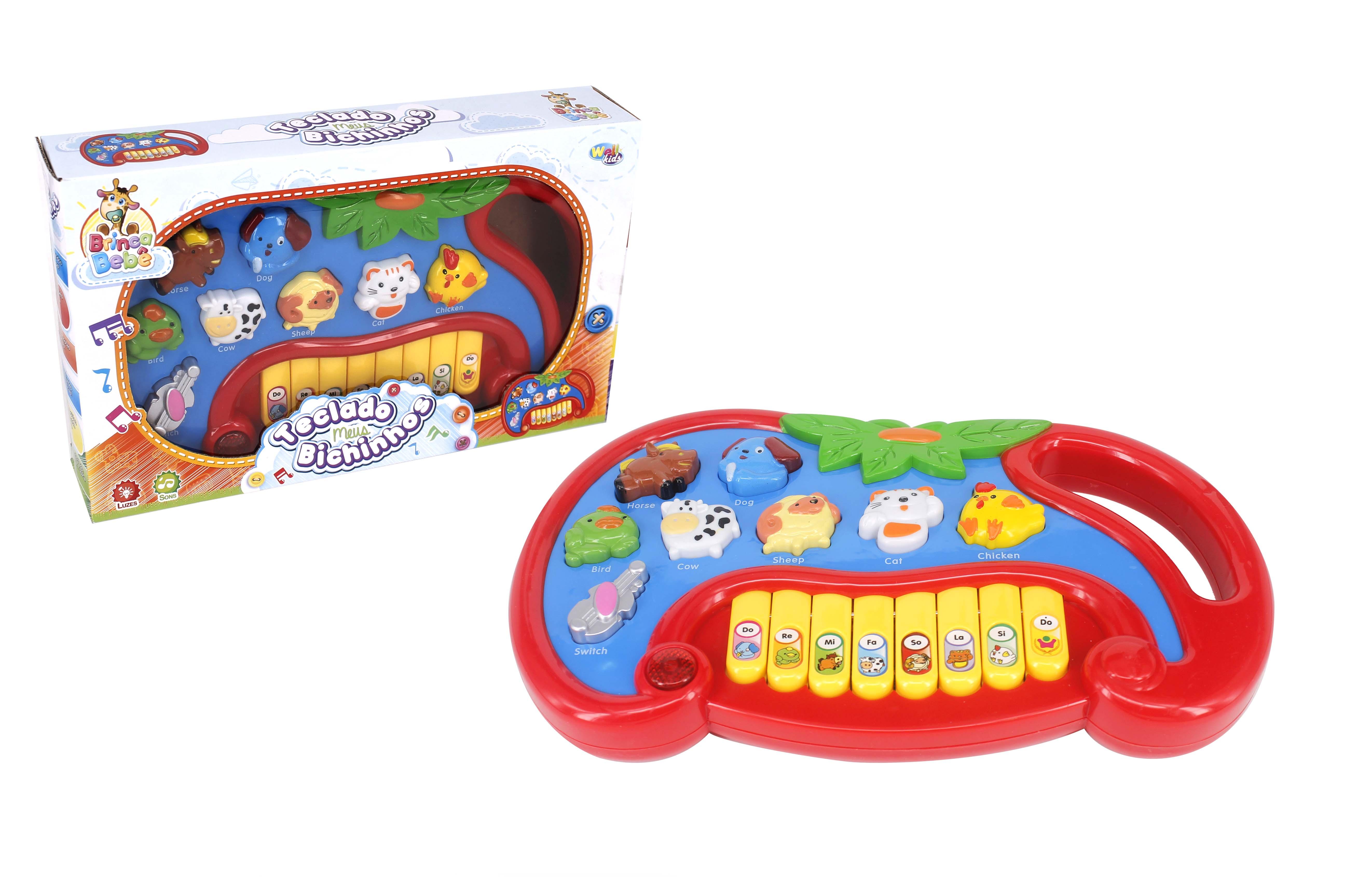 TECLADO A PILHA MEUS BICHINHOS