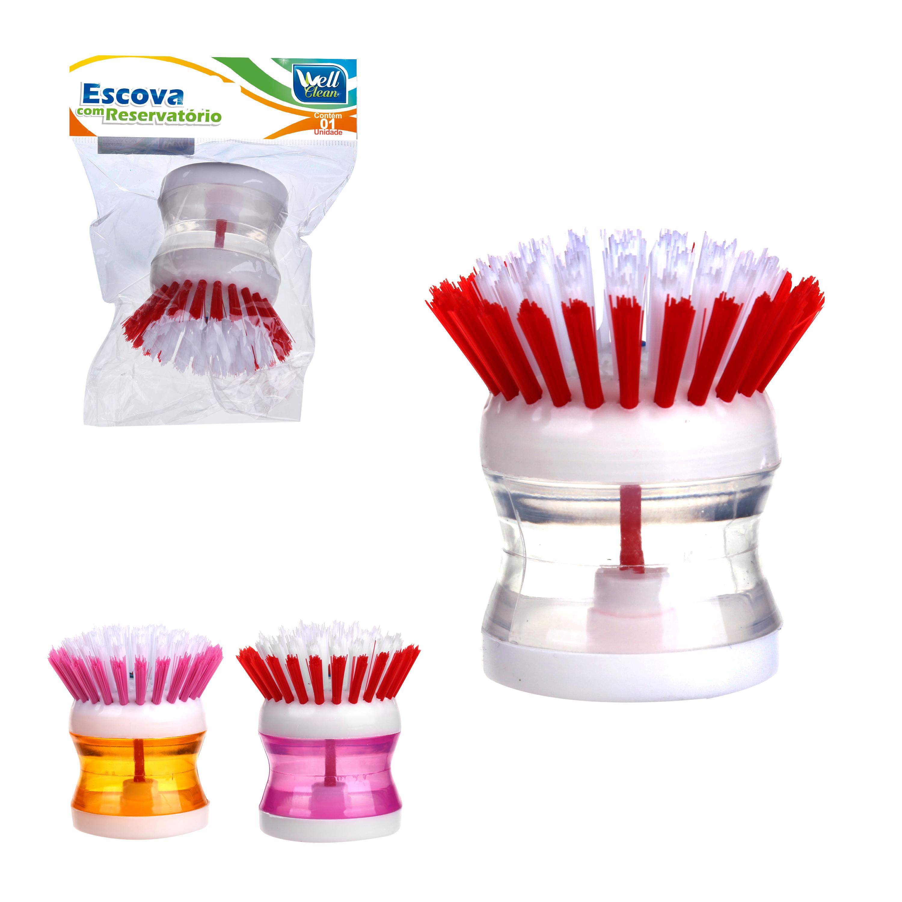 ESCOVA C/SUPORTE P/DETERGENTE