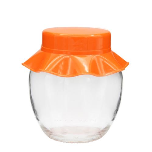 POTE DE VIDRO COM TAMPA 370ML