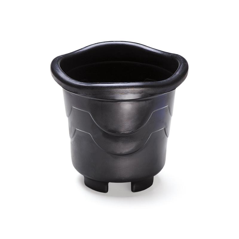 VASO REDONDO GRANDE PRETO 8LT
