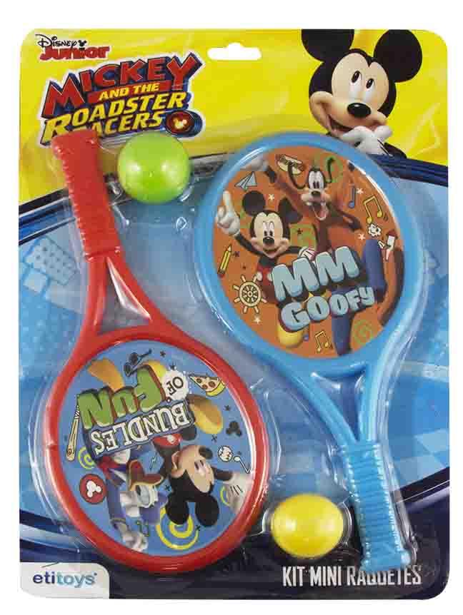 RAQUETE MINI C/2 UN E 2 BOLAS MICKEY