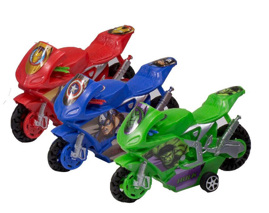 MOTO PULL BACK AVENGERS C/3 UN