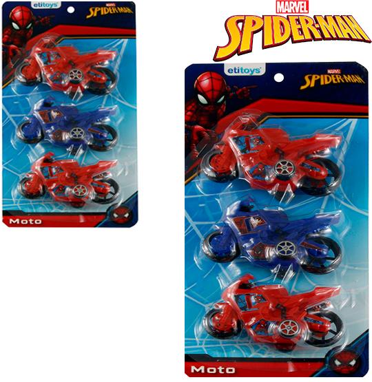 MOTO RODA LIVRE SPIDERMAN C/3 UN