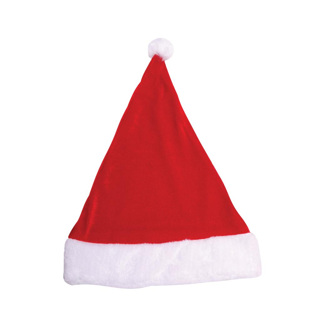 GORRO PAPAI NOEL VELUDO 29X40CM