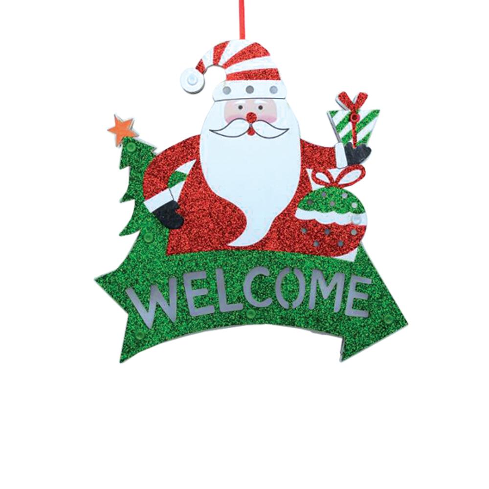 ENFEITE LUMINOSO PAPAI NOEL 26X27CM