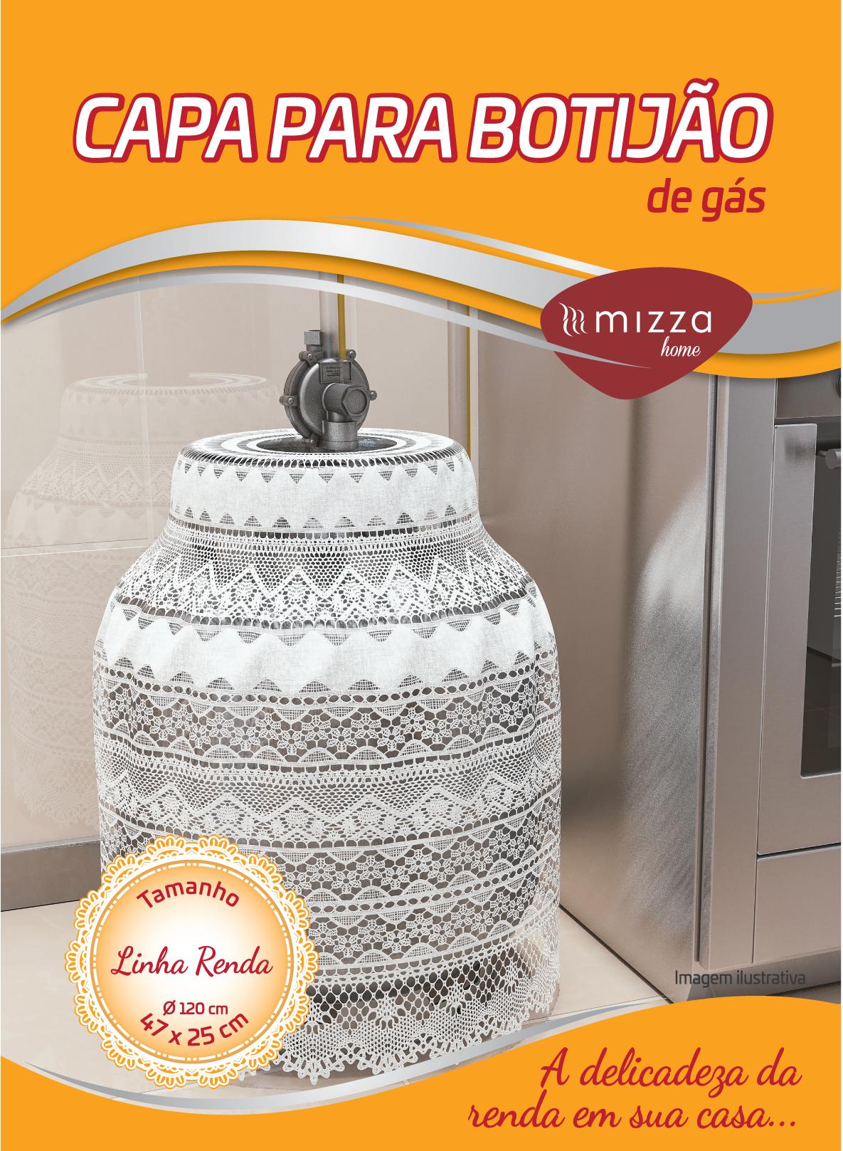CAPA PARA BOTIJAO DE GAS EM RENDA