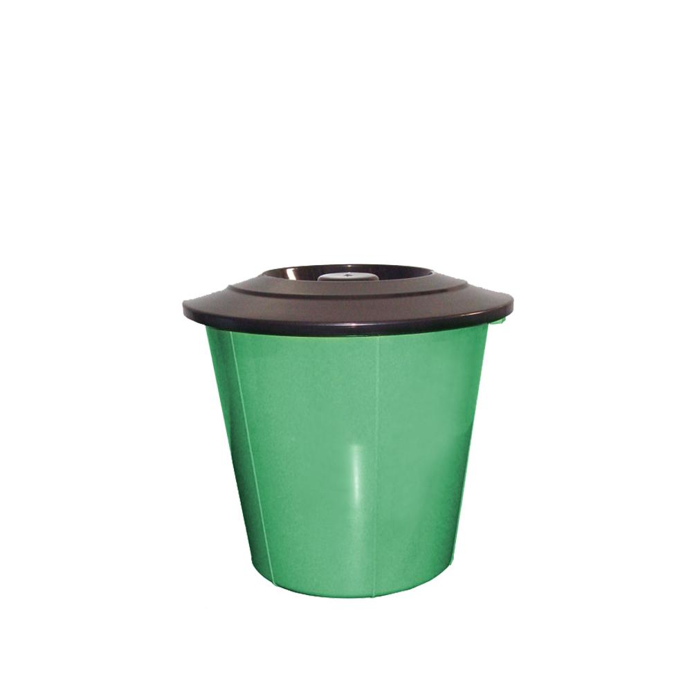 LIXEIRA COLORIDA C/TAMPA 8LT