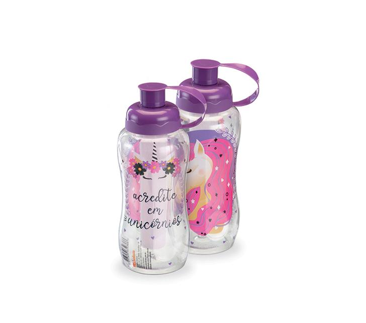 GARRAFA UNICORNIO C/TUBO DE GELO 550ML