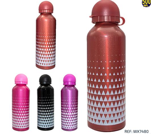 SQUEEZE DE ALUMINIO TRIANGULOS 500ML