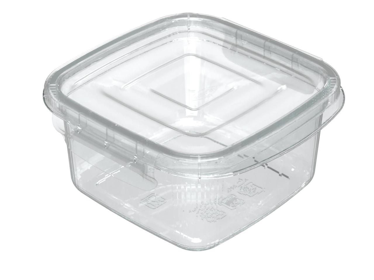 POTE QUADRADO C/TRAVAS NATURAL 860ML