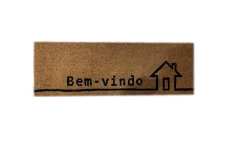 CAPACHO FIBRA DE COCO BEM VINDO 26X75CM