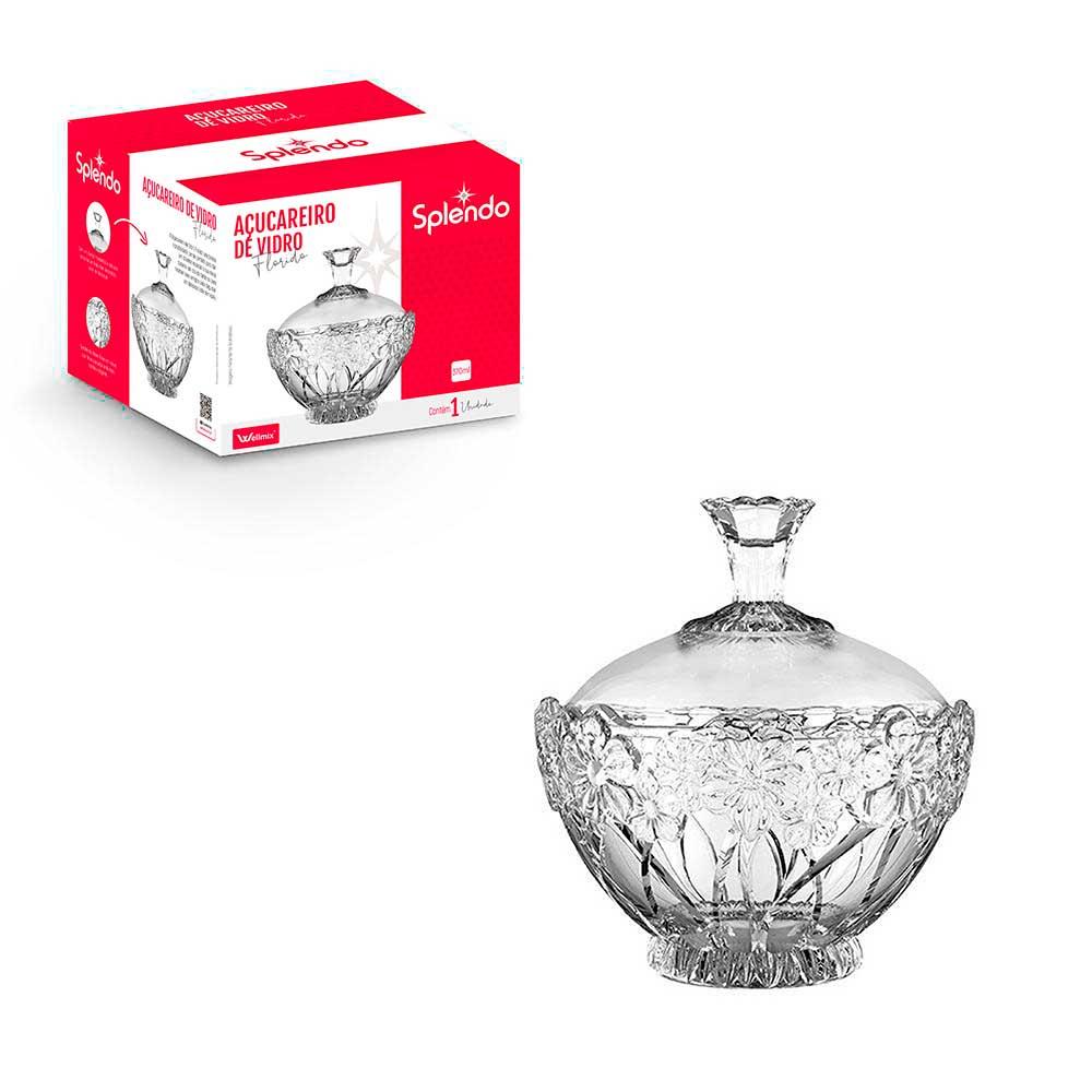 ACUCAREIRO VIDRO FLORIDO 370ML