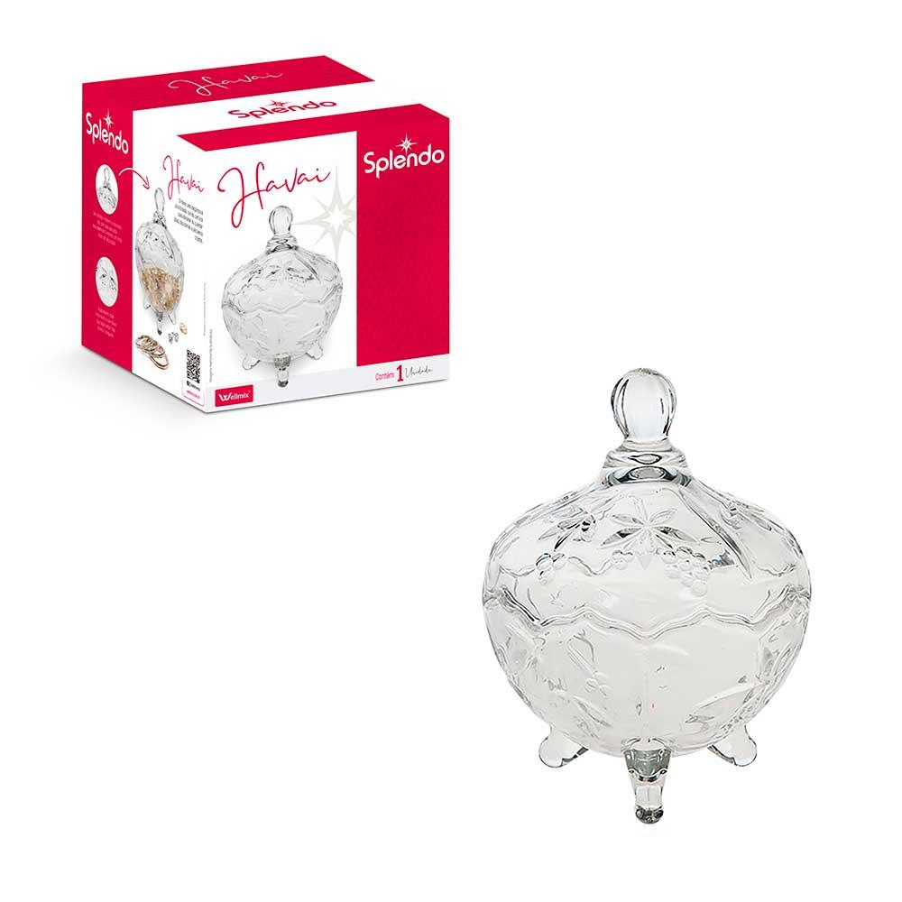 POTICHE CRISTAL TRANSPARENTE HAVAI