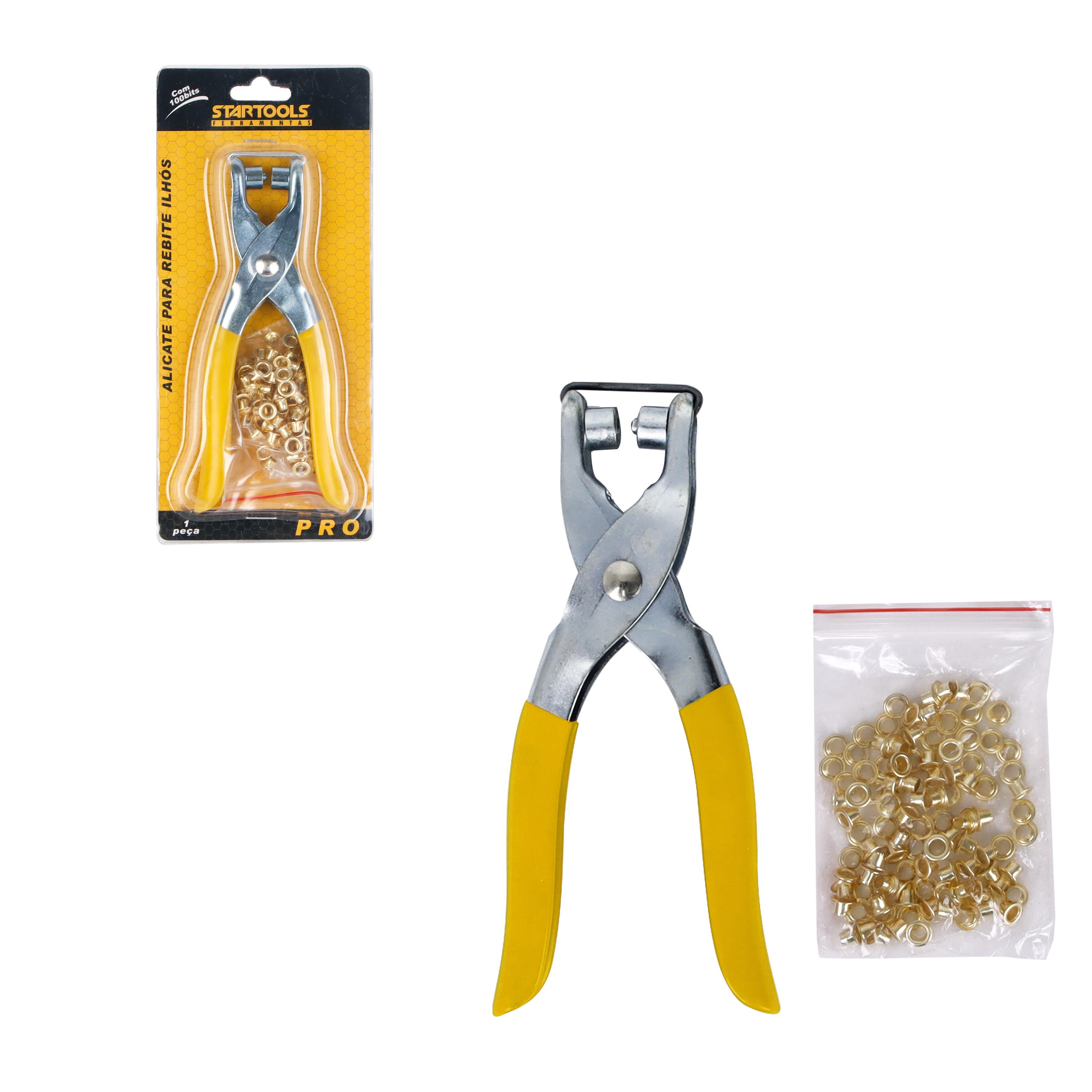 ALICATE P/REBITE ILHOS C/100 BITS