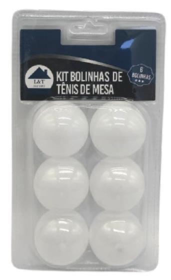 KIT BOLA P/TENIS DE MESA C/6 UN