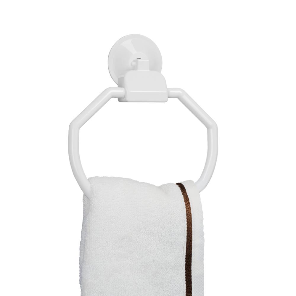 PORTA TOALHA RED. C/VENTOSA BRANCO