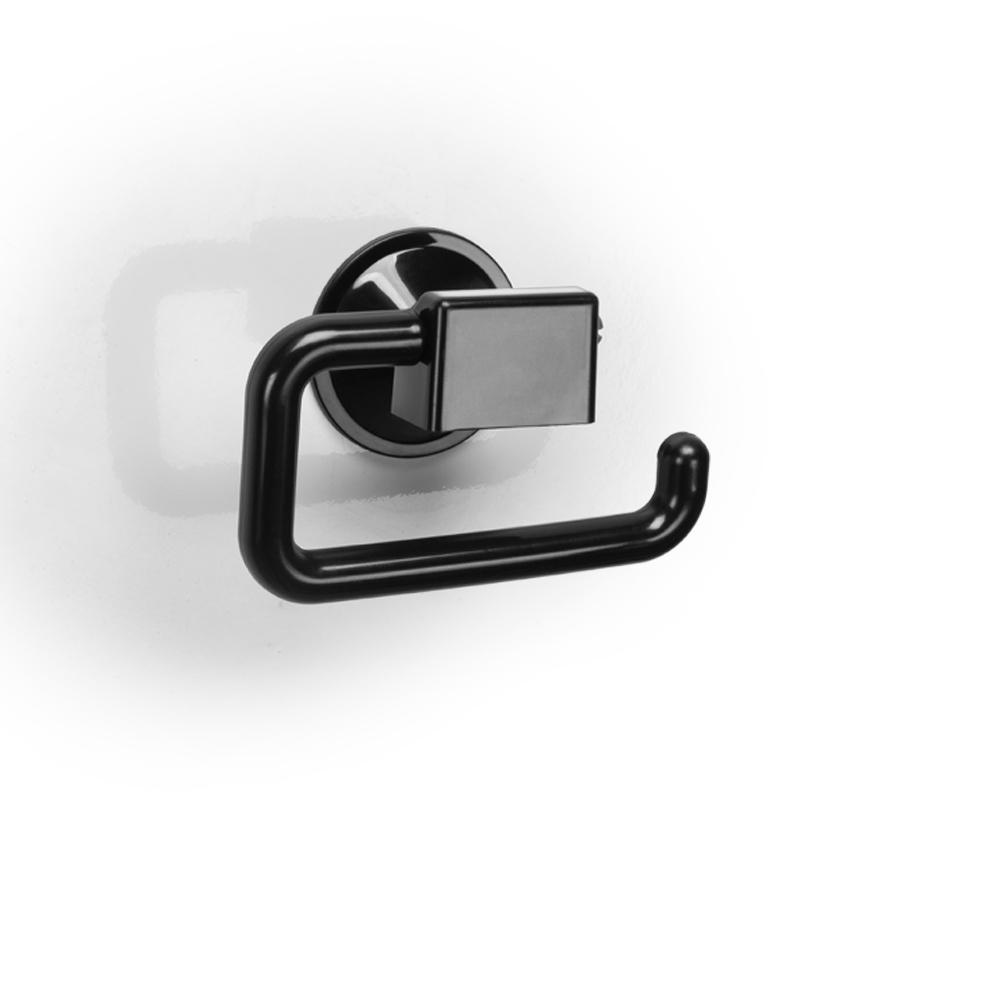 PORTA PAPEL HIGIENICO SIMPLES PRETO