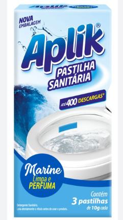 PASTILHA SANITARIA MARINE 10G APLIK