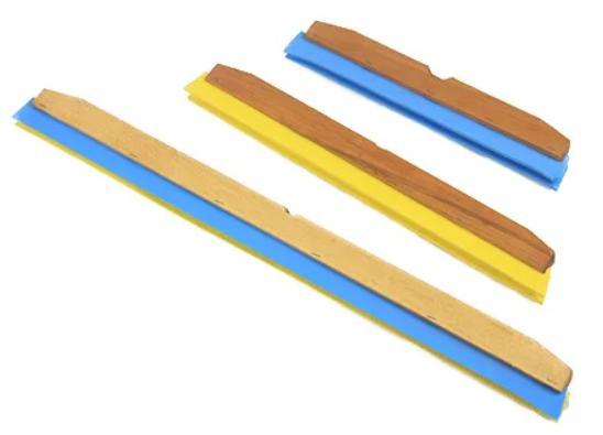 RODO MADEIRA 40CM COLORIDO C/12UN S/CABO