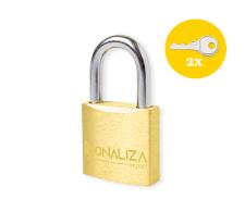 CADEADO 25MM BRONZE H/CURTA C/2 CHAVES