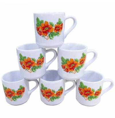 CONJ. CAFE LISA DECOR. FLOR 50ML C/ 6UN