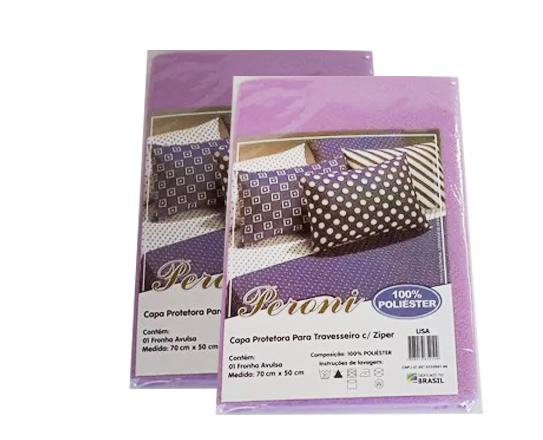CAPA TRAVESSEIRO POLIESTER LISA C/1 UN
