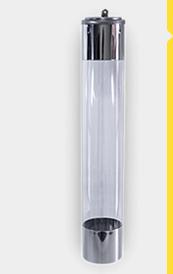 SUPORTE P/COPO DE CAFÉ EM ACRILICO/INOX