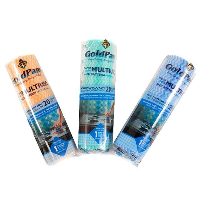 PANO LIMPEZA MULTIUSO (ROLO C/20 UN)