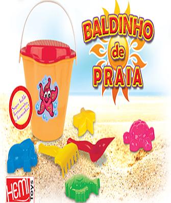 BALDINHO DE PRAIA 18CM C/6PCS