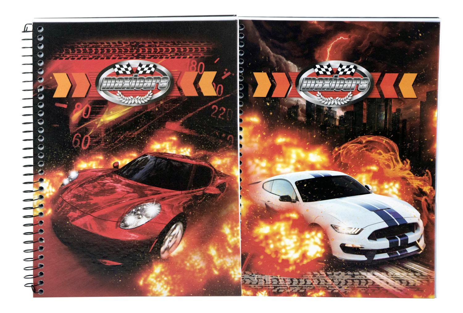 CADERNO MAXICARS, 96 FOLHAS, CAPA DURA