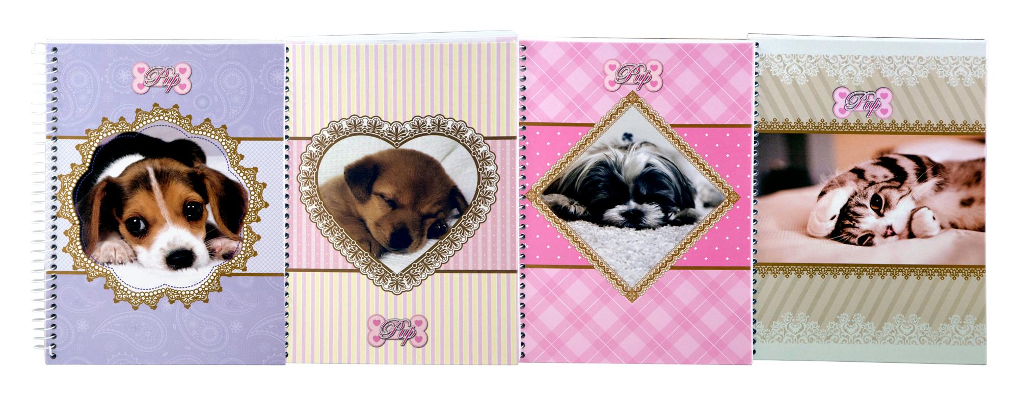 CADERNO PUP, 96 FOLHAS, CAPA DURA