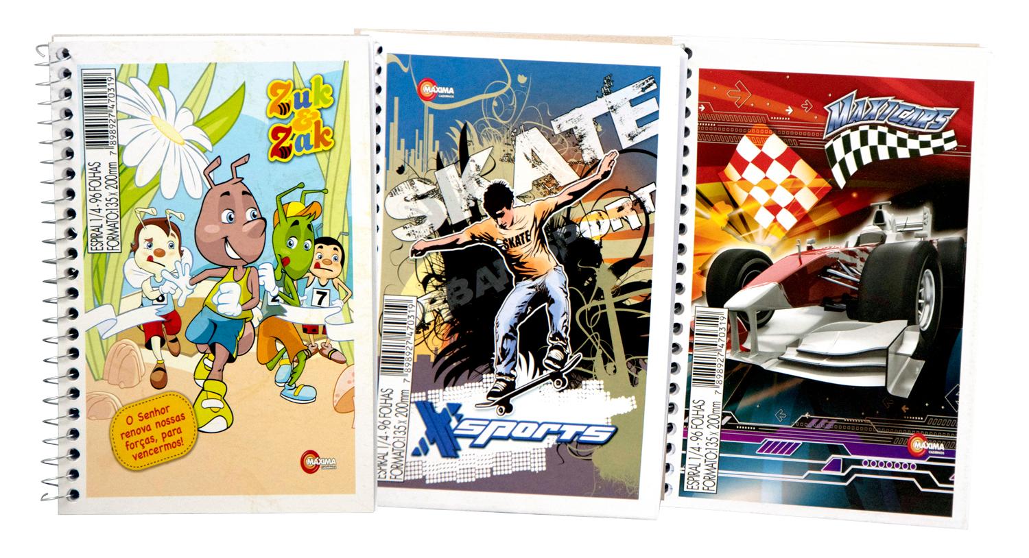 CADERNO ESPIRAL, 96 FLS - 1/4